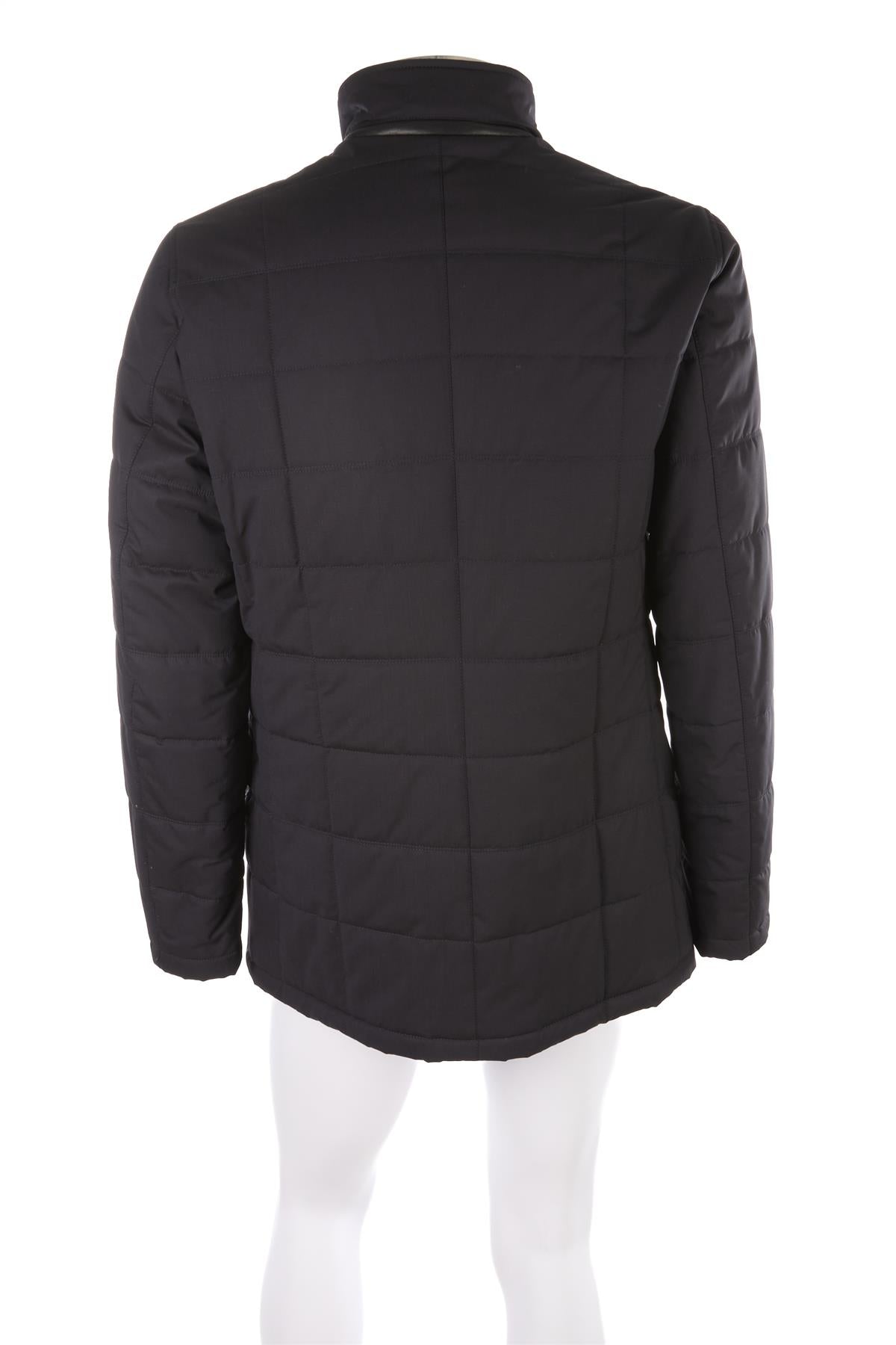 ERMENEGILDO ZEGNA NAVY MEN'S PADDED WOOL JACKET US/UK 42 FR 52 IT 52