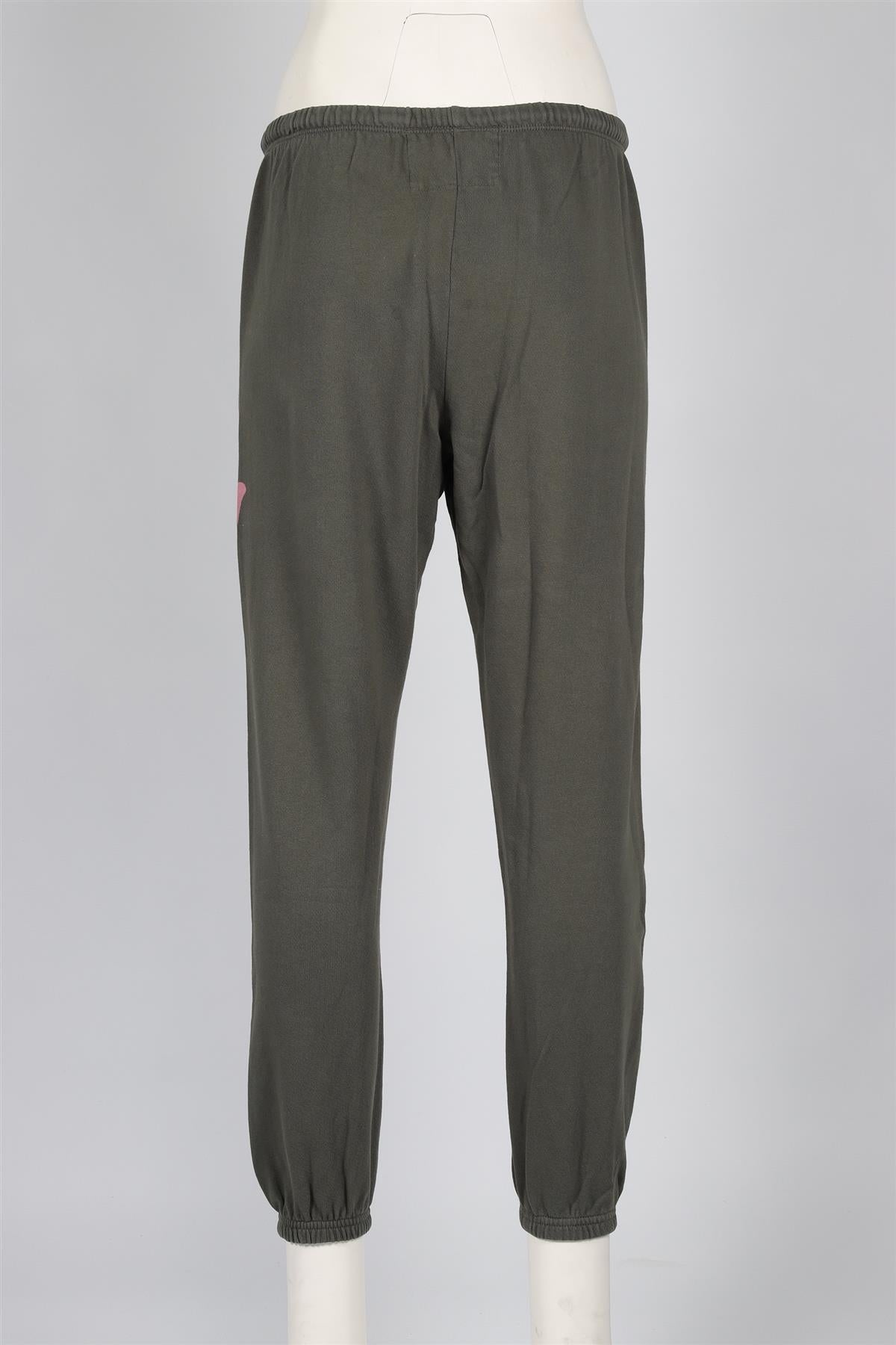 FREE CITY GREEN COTTON TRACK PANTS SMALL