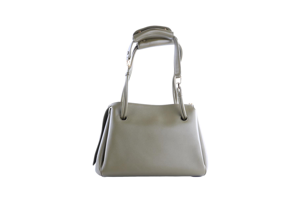 LOEWE GREEN MADRID MEDIUM LEATHER SHOULDER BAG