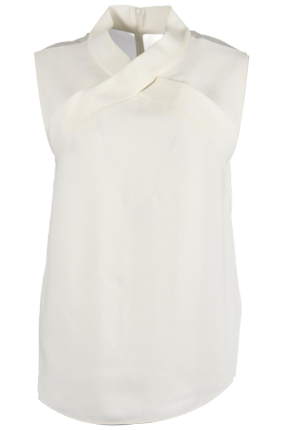 CEDRIC CHARLIER COTTON AND SILK BLEND BLOUSE IT 40 UK 8