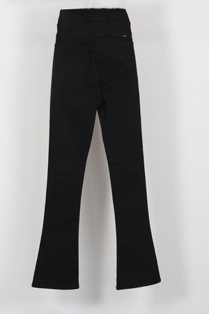 MOTHER BELTED HIGH RISE FLARED JEANS W24 UK 6