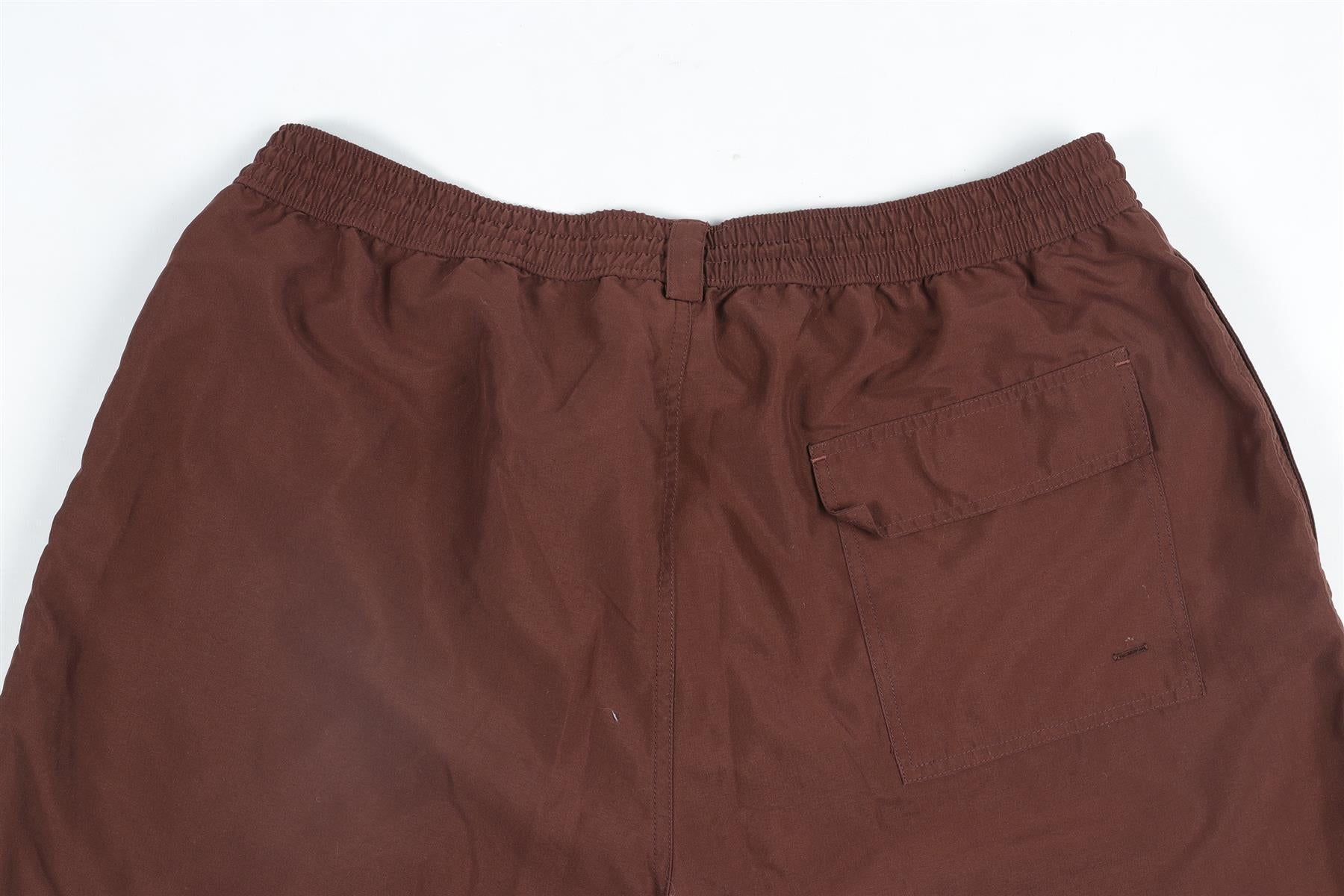 LORO PIANA BROWN MEN'S SWIM SHORTS XXLARGE