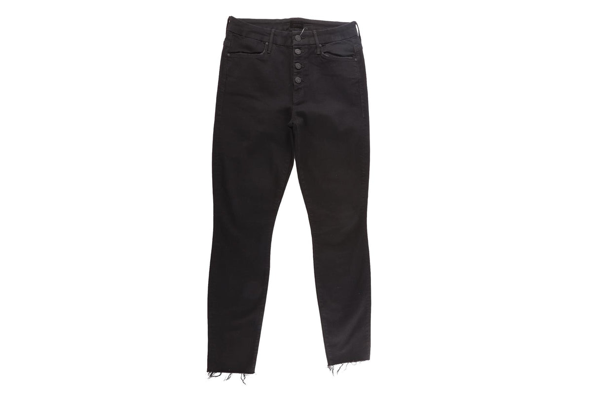 MOTHER BLACK COTTON JEANS W29 UK 10-12