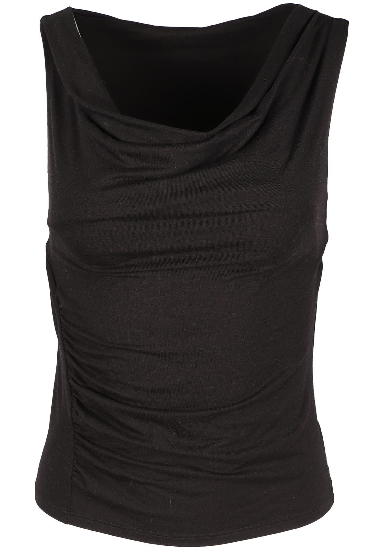 REFORMATION BLACK JERSEY TOP SMALL