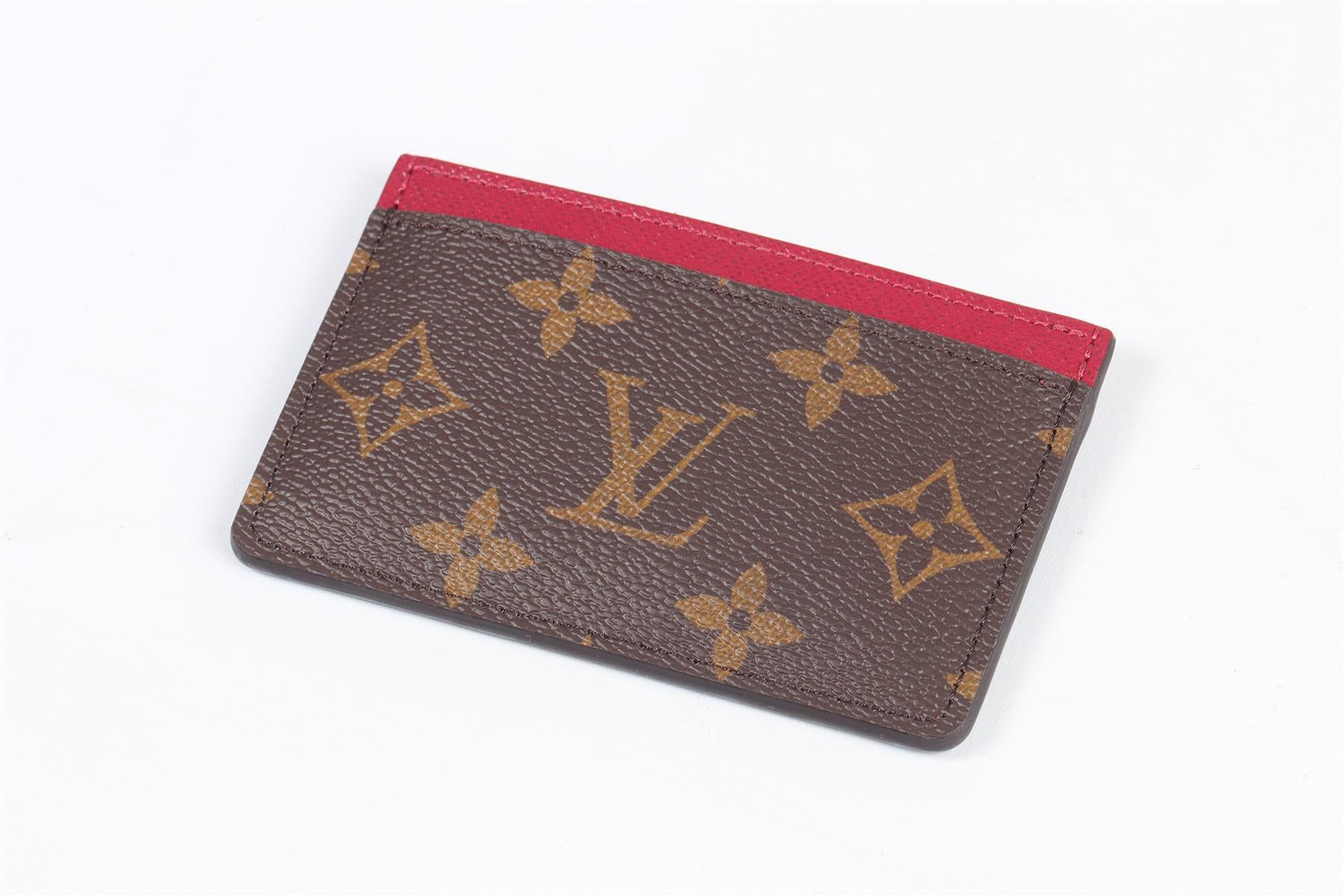 LOUIS VUITTON BROWN 2020 MONOGRAM COATED CANVAS CARD HOLDER