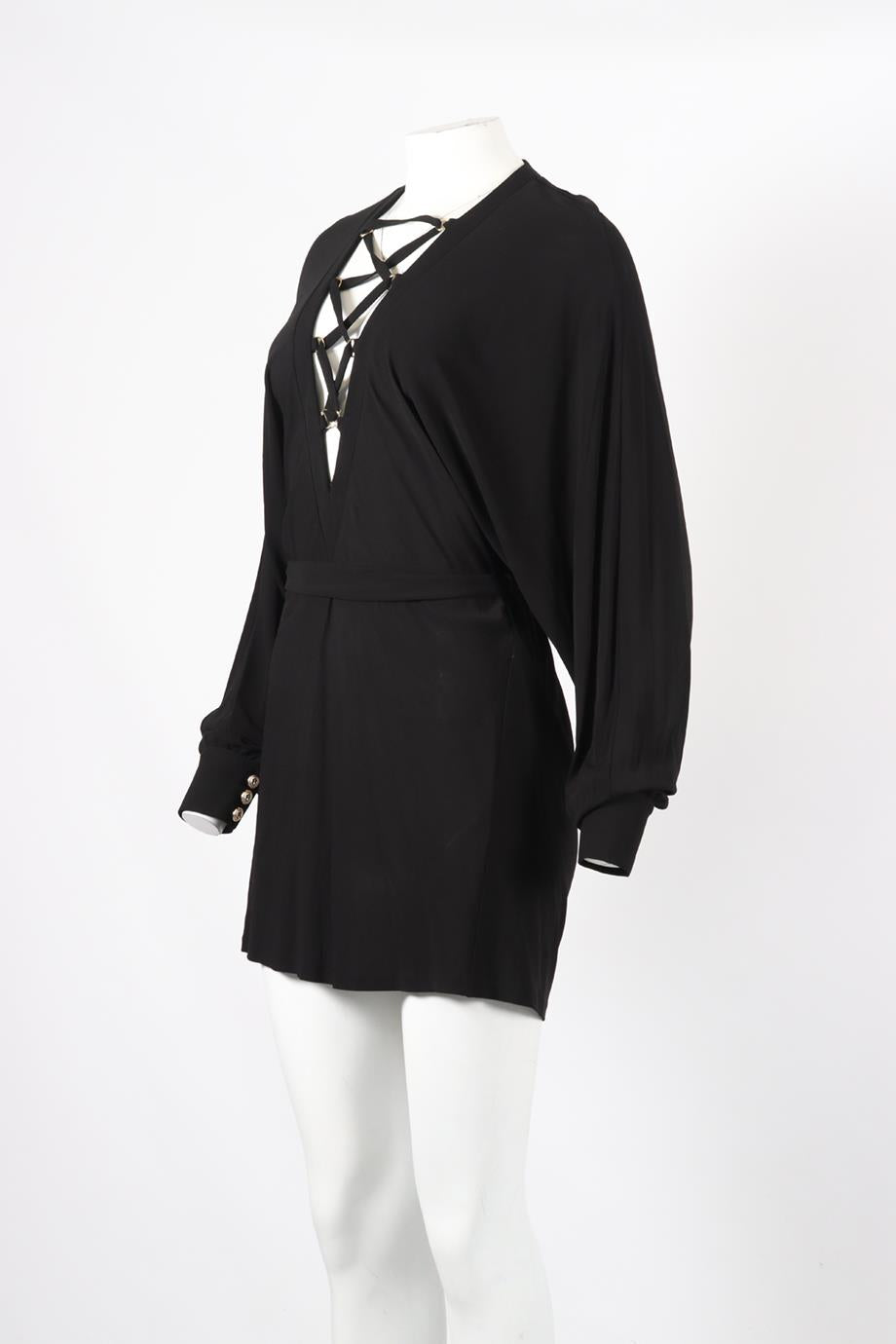BALMAIN JERSEY MINI DRESS FR 36 UK 8