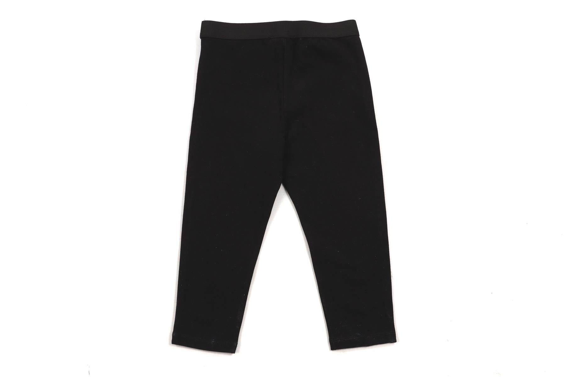DOLCE & GABBANA BLACK BABY GIRLS LEGGINGS 18-24 MONTHS
