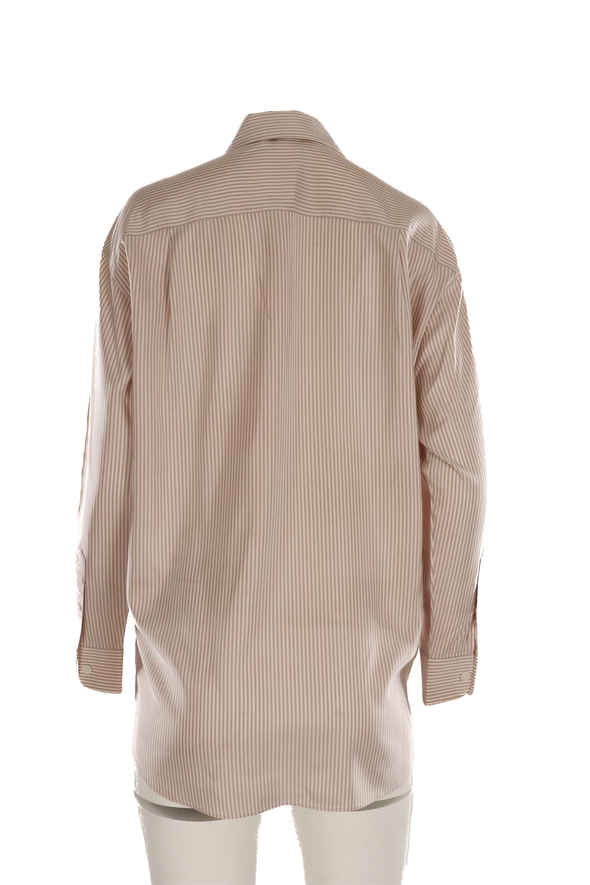 LAFAYETTE 148 BEIGE SILK SHIRT SMALL