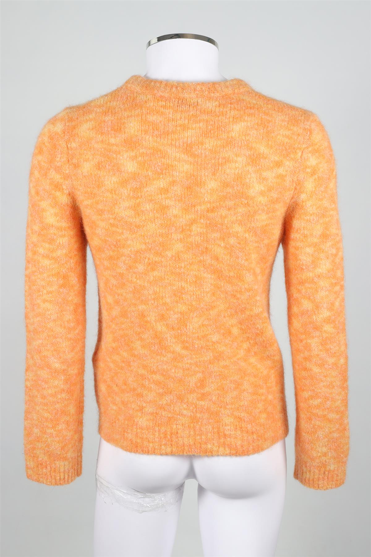 SANDRO ORANGE MEN'S WOOL SWEATER MEDIUM