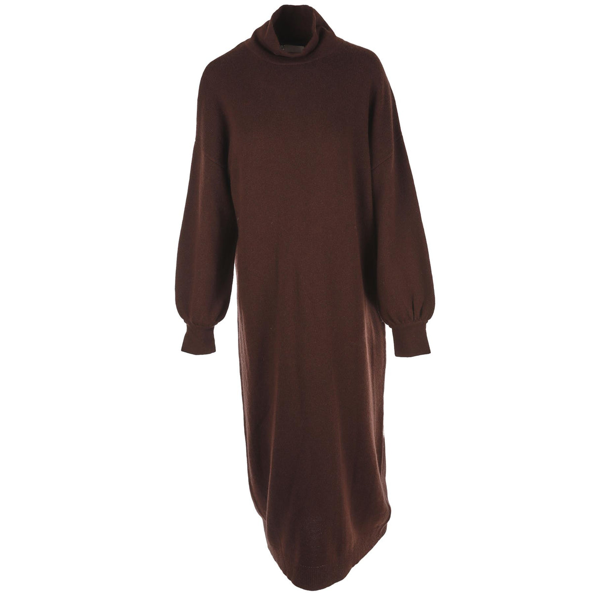 ALLUDE BROWN CASHMERE MAXI DRESS SMALL
