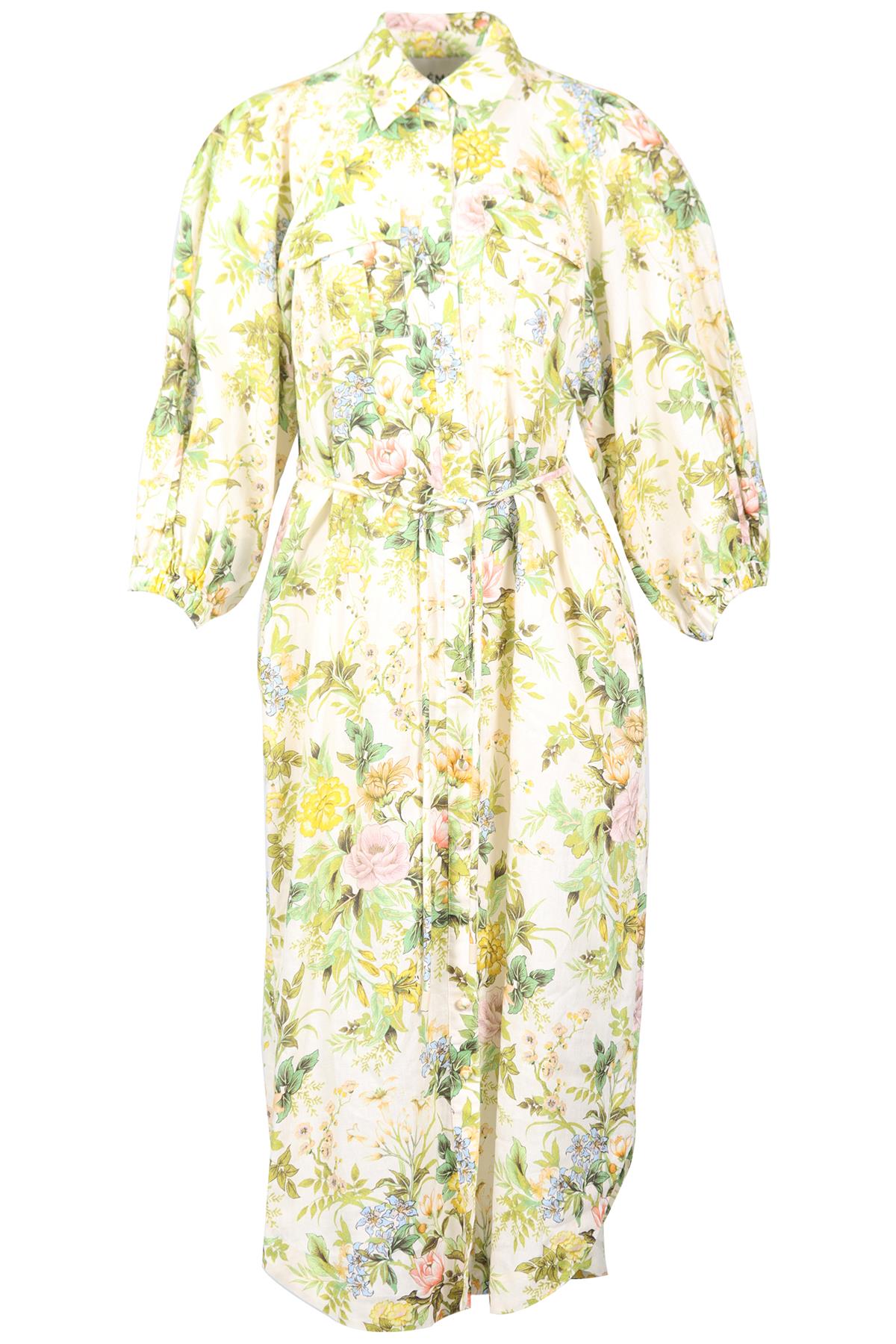 ALÉMAIS LINEN MAXI DRESS AU 10 UK 10