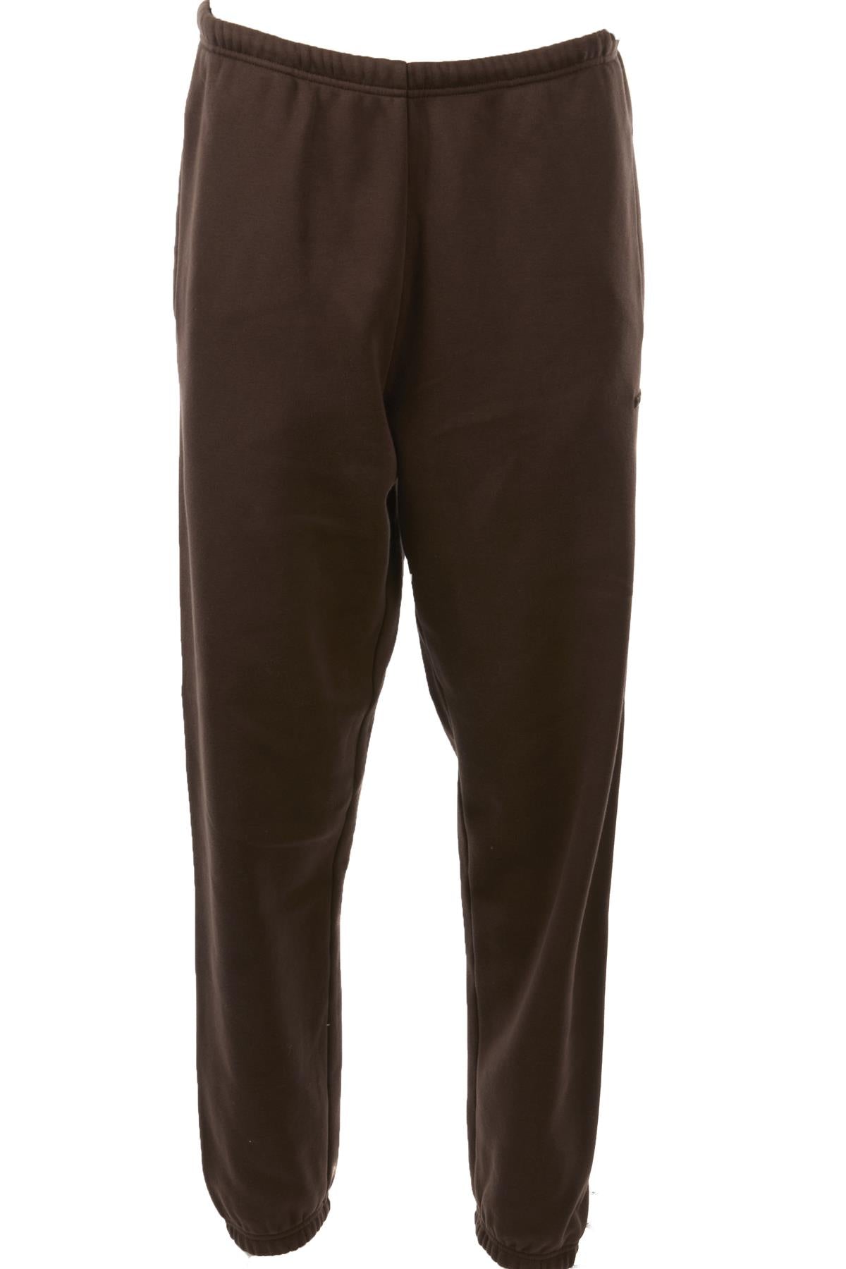 SKIMS BROWN COTTON TRACK PANTS MEDIUM