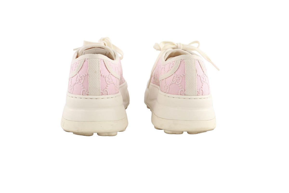 PINK TENNIS 1977 GG CANVAS PLATFORM SNEAKERS