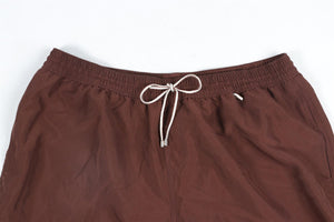 LORO PIANA BROWN MEN'S SWIM SHORTS XXLARGE