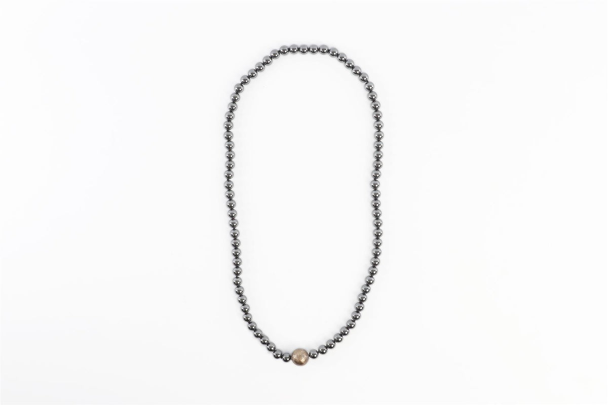 TIFFANY & CO. + PALOMA PICASSO GREY HEMATITE NECKLACE