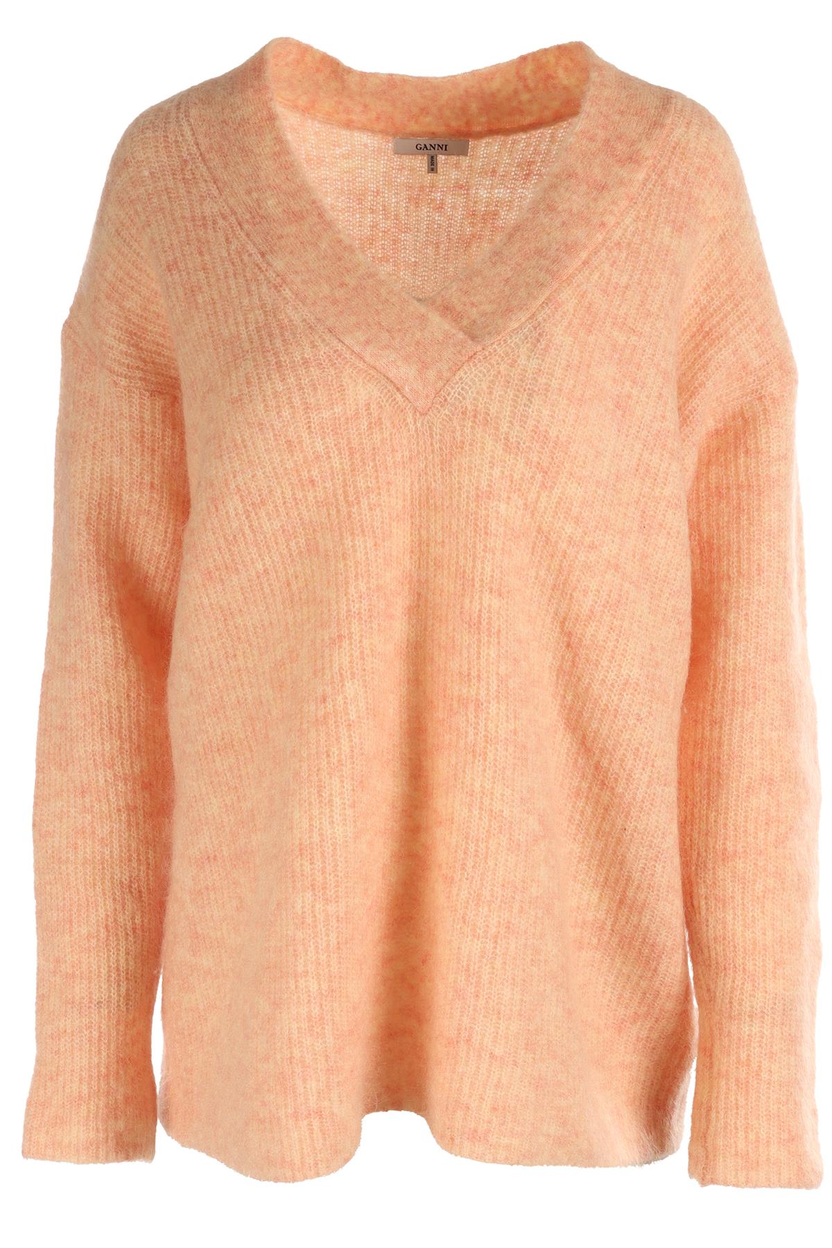 GANNI PINK WOOL SWEATER XSMALL