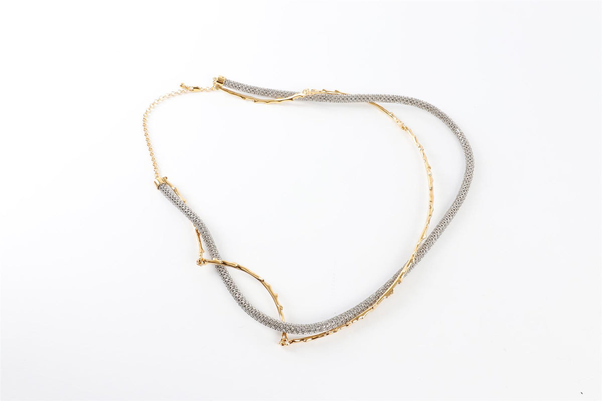 CHLOÉ GOLD DARIA CRYSTAL WAIST BELT