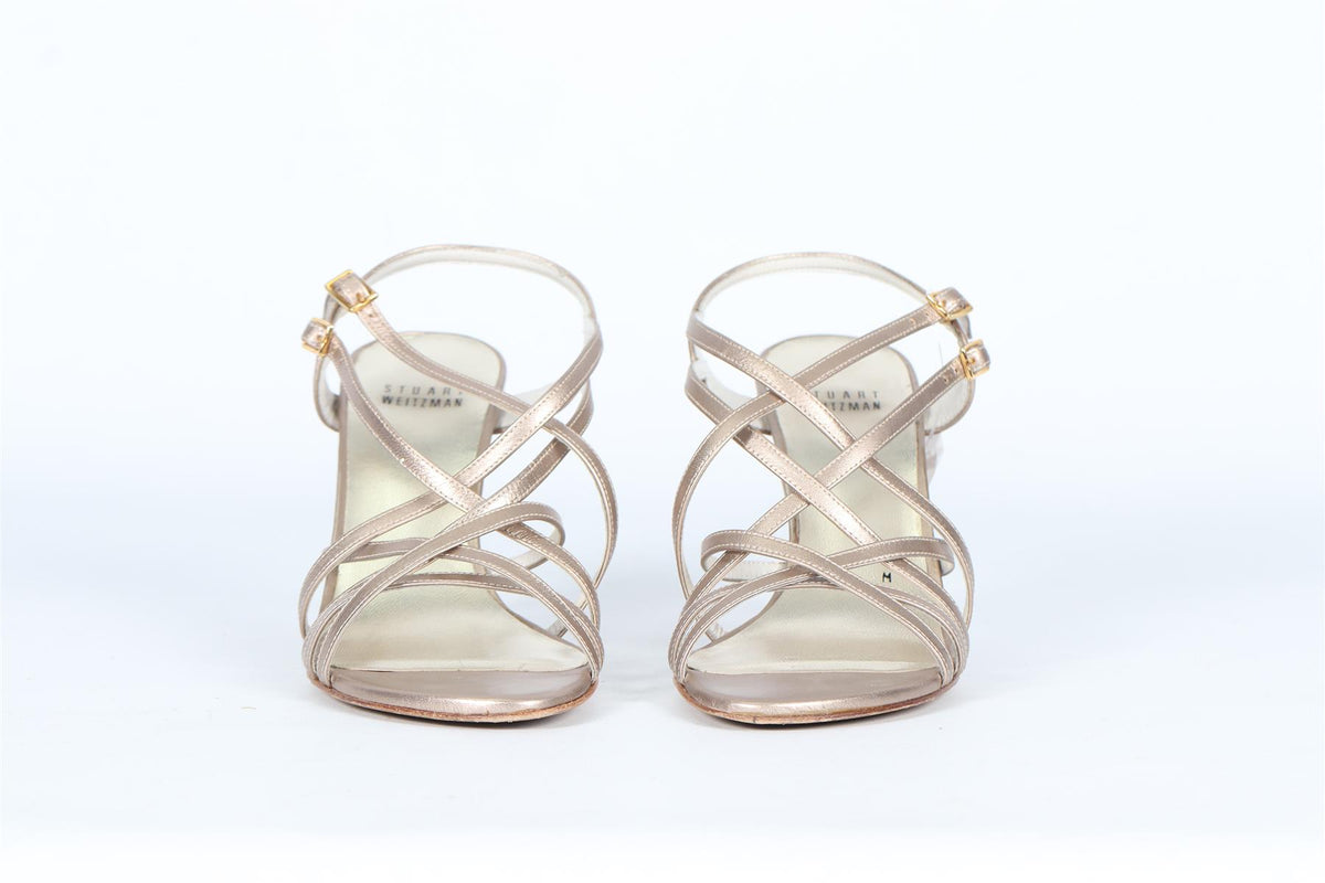 STUART WEITZMAN LEATHER SANDALS EU 37 UK 4 US 7