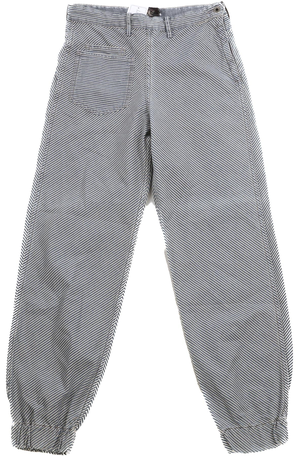RRL RALPH LAUREN BLUE COTTON TAPERED PANTS W27