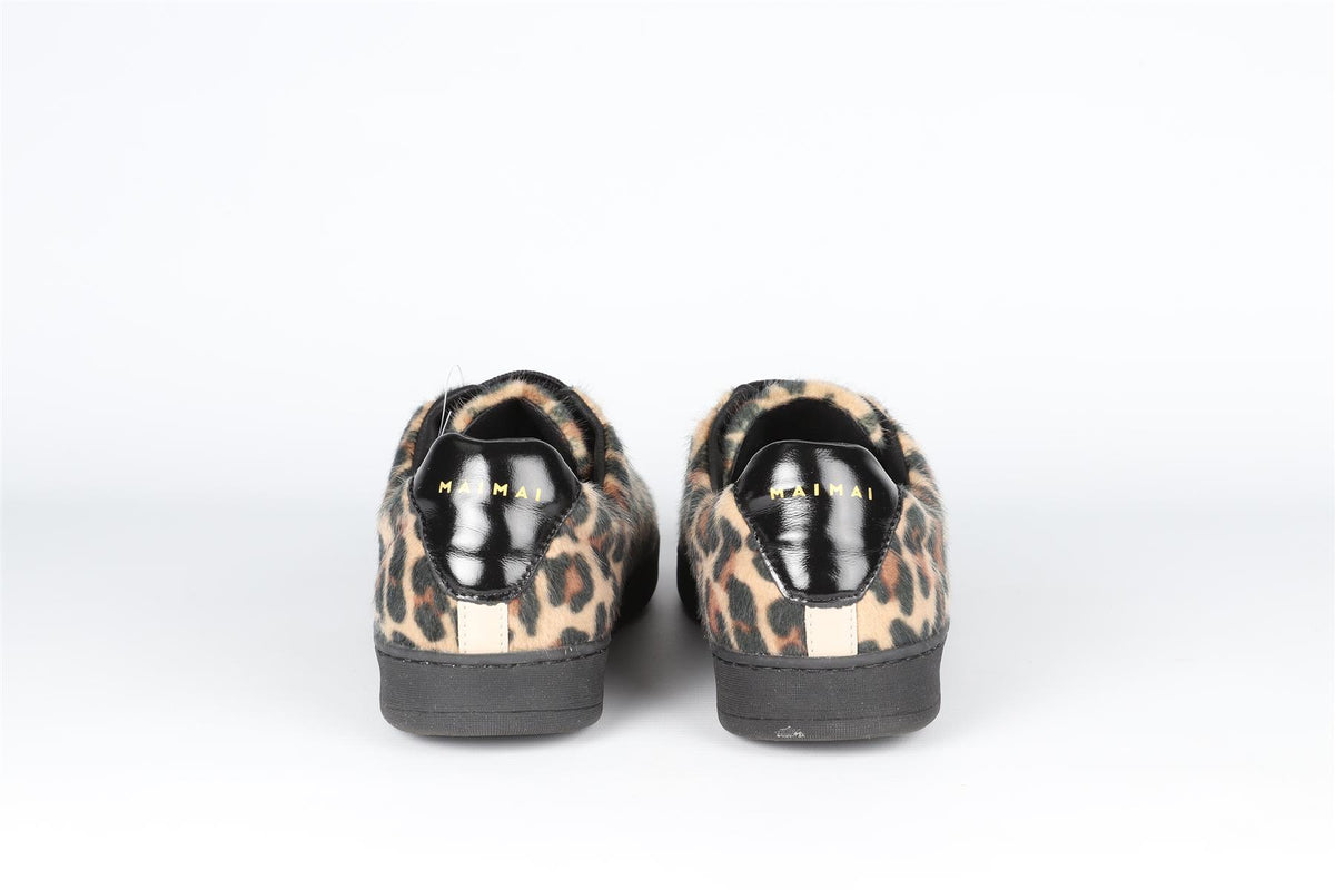 MAIMAI BROWN FAUX FUR SNEAKERS EU 40 UK 7 US 10