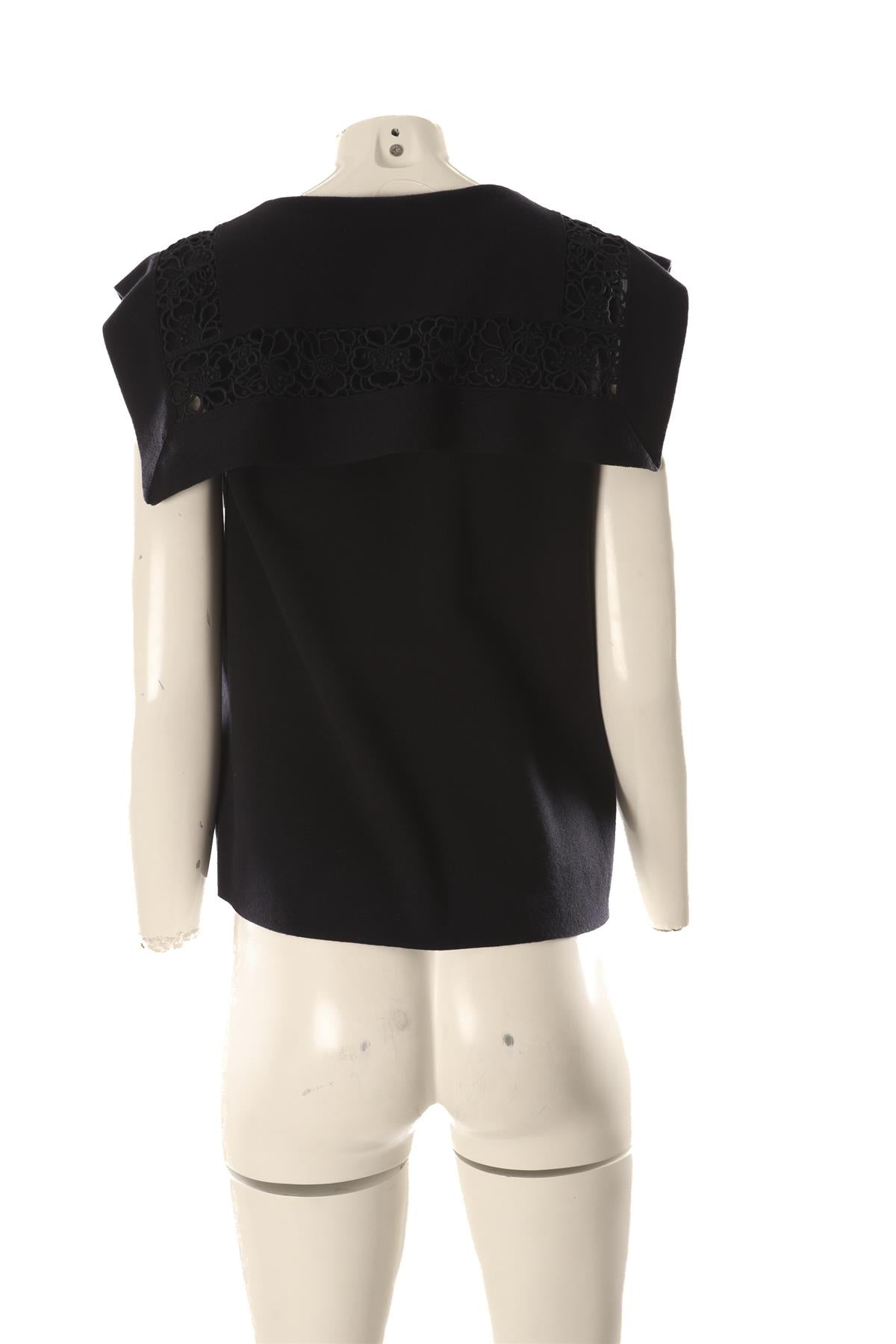 CHLOÉ NAVY COTTON TOP MEDIUM
