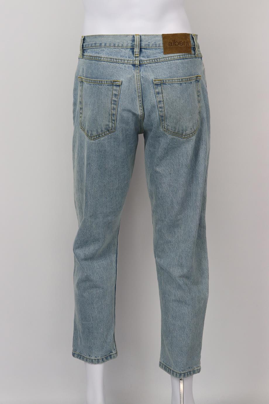 ALBAM MEN'S DENIM TAPERED JEANS UK/US WAIST 28