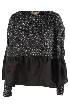 ANTONIO BERARDI BLACK WOOL TOP IT 40 UK 8