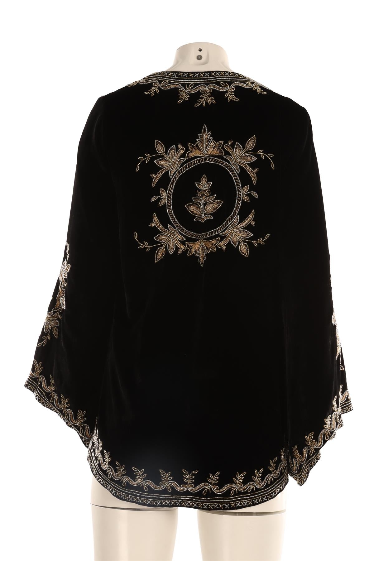 MUZUNGU SISTERS BLACK VELVET JACKET SMALL