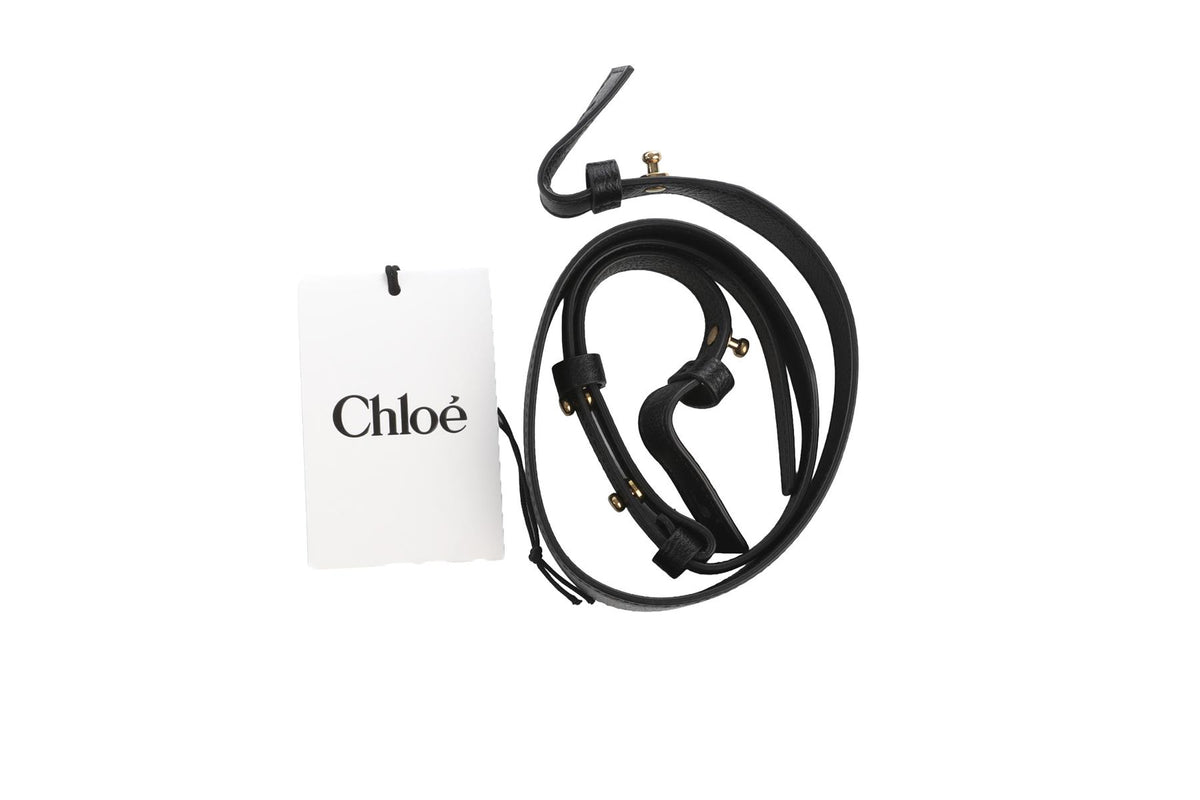 CHLOÉ BLACK BRACELET LEATHER SHOULDER BAG