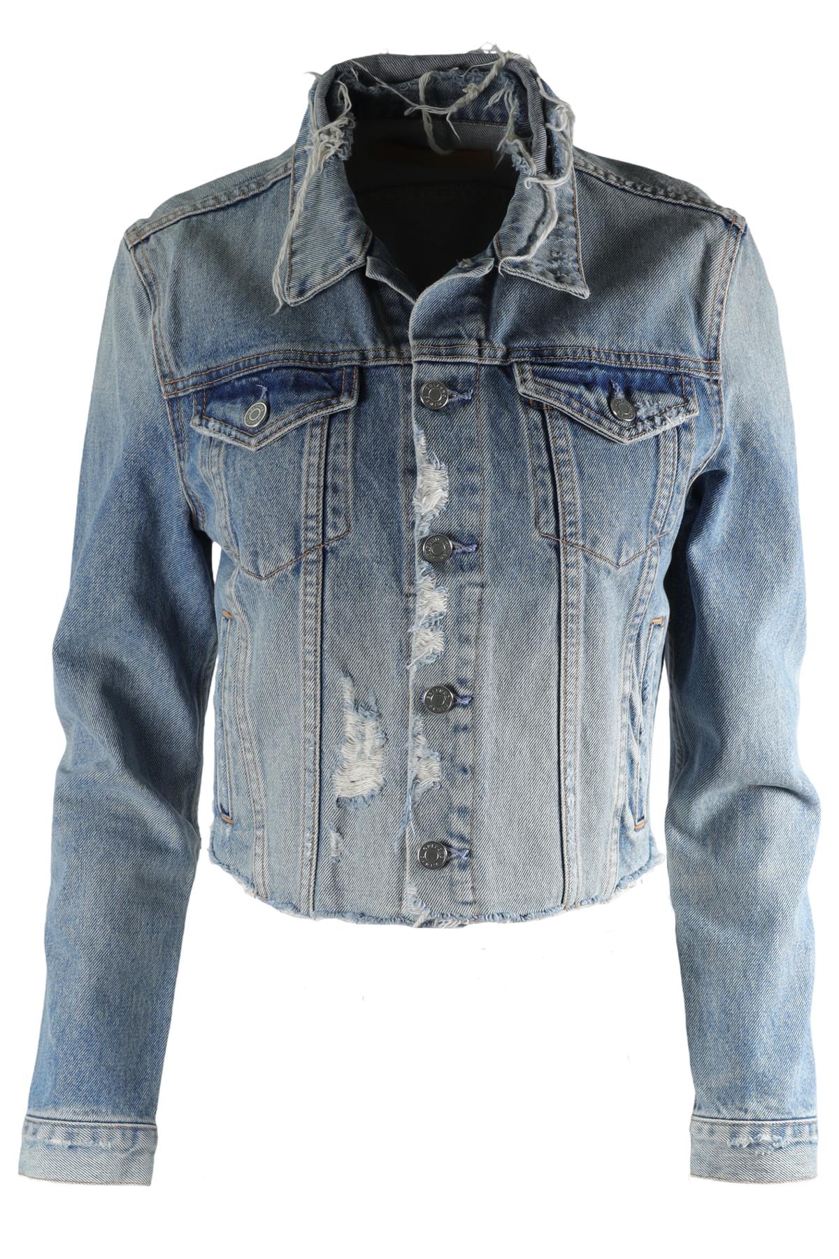 GRLFRND BLUE DENIM JACKET SMALL