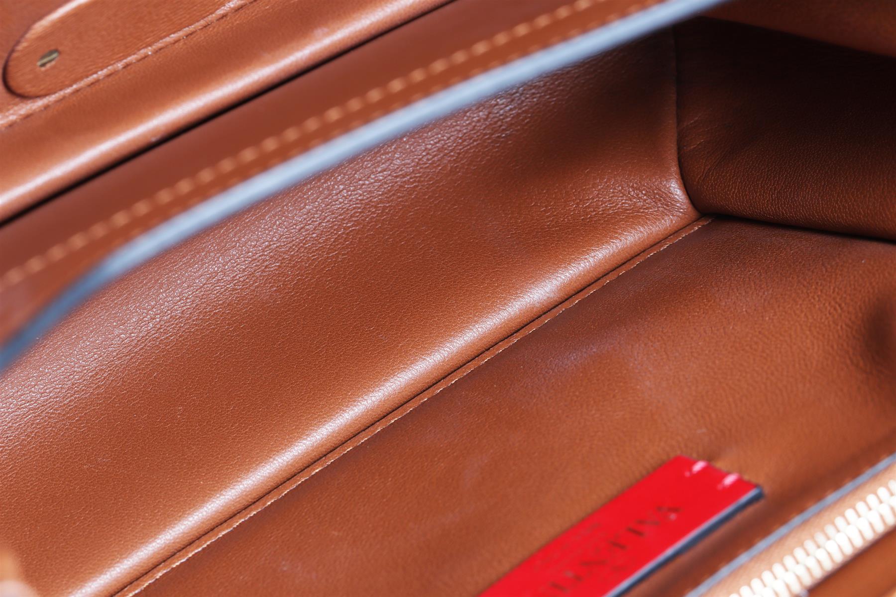VALENTINO GARAVANI BROWN ROCKSTUD LEATHER SHOULDER BAG