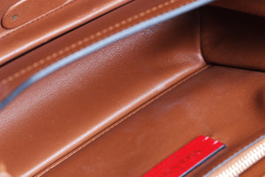 VALENTINO GARAVANI BROWN ROCKSTUD LEATHER SHOULDER BAG