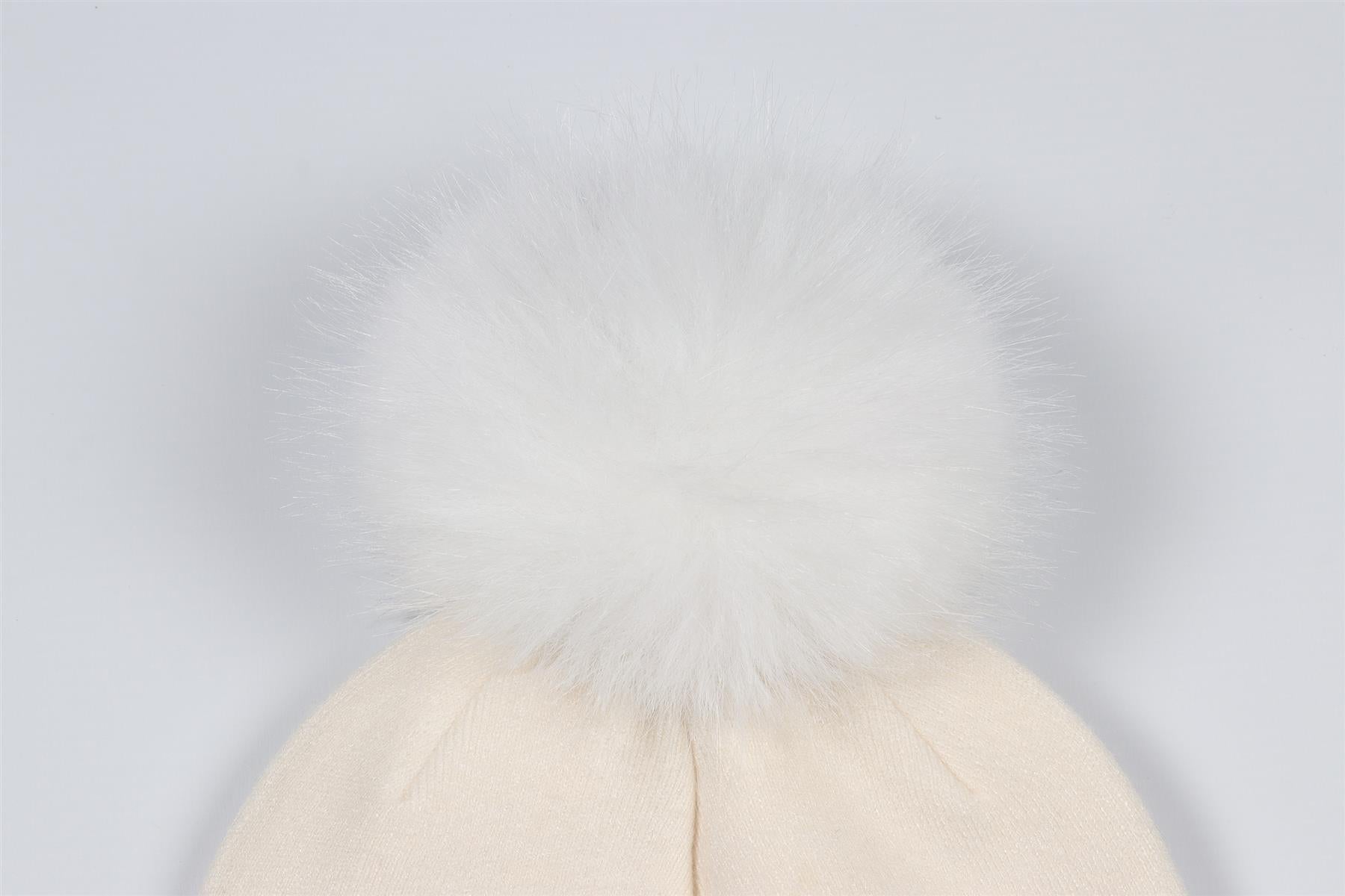 MONNALISA CREAM KIDS GIRLS BEANIE