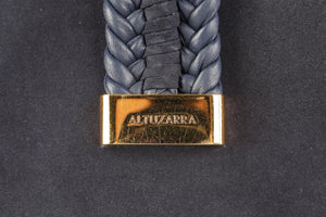 ALTUZARRA NAVY GHIANDA SUEDE SHOULDER BAG