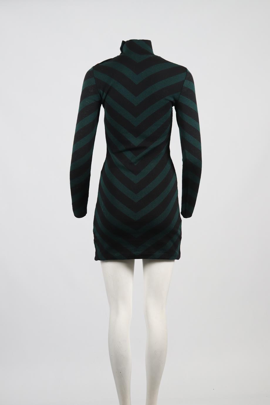 BALMAIN WOOL MINI DRESS FR 38 UK 10