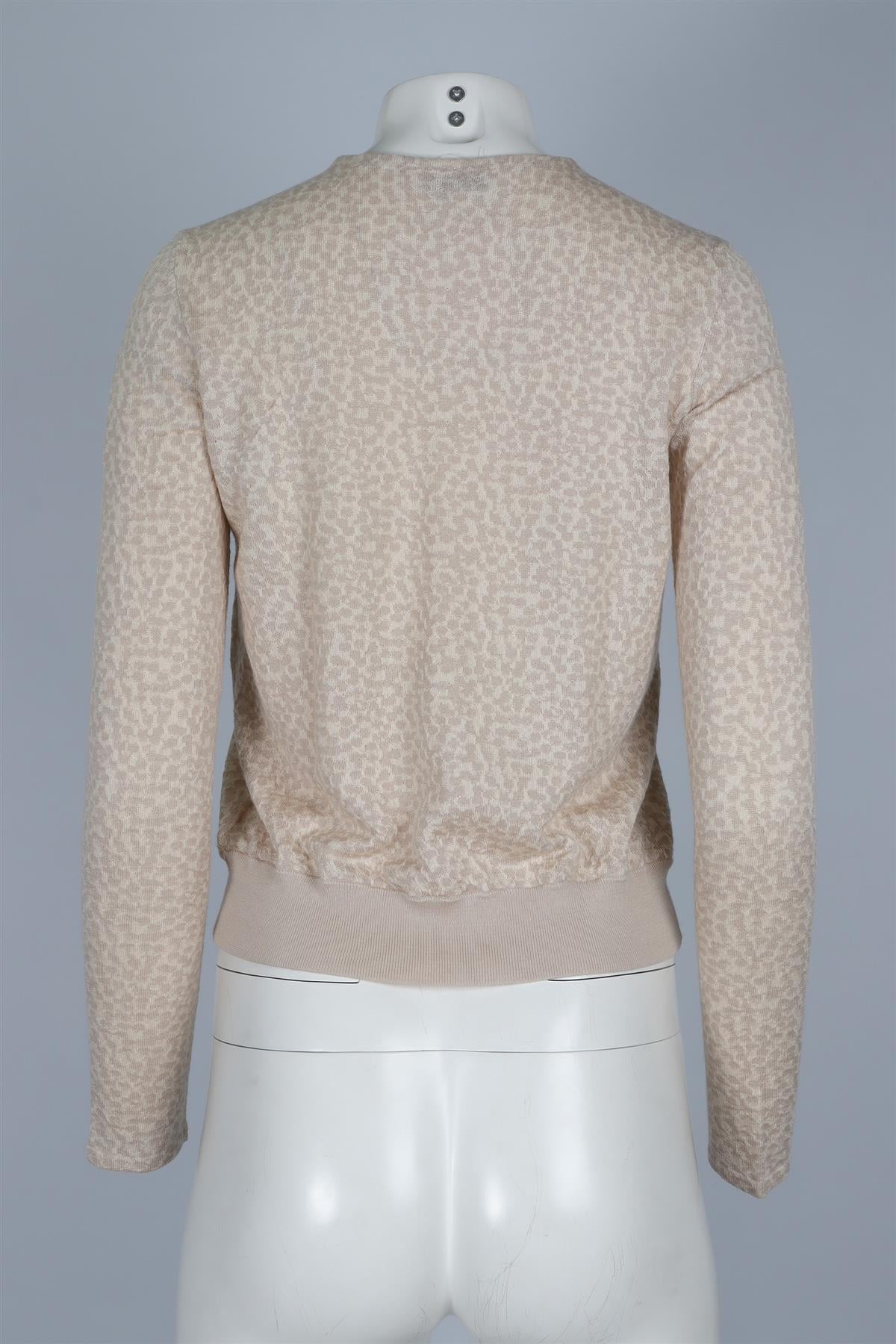 AKRIS CREAM CASHMERE CARDIGAN US 4 UK 8
