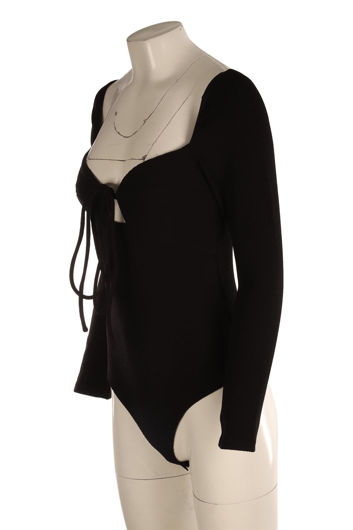 JOHANNA ORTIZ BLACK BODYSUIT SMALL