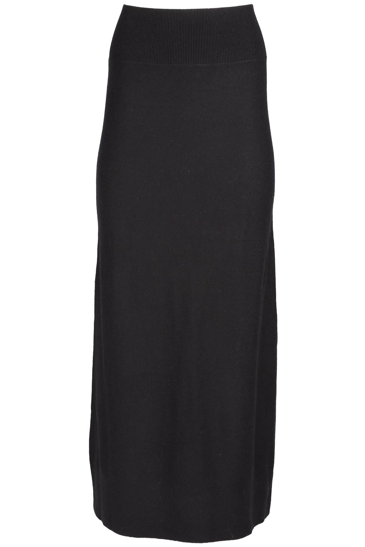 NAKED CASHMERE BLACK CASHMERE MAXI SKIRT XSMALL