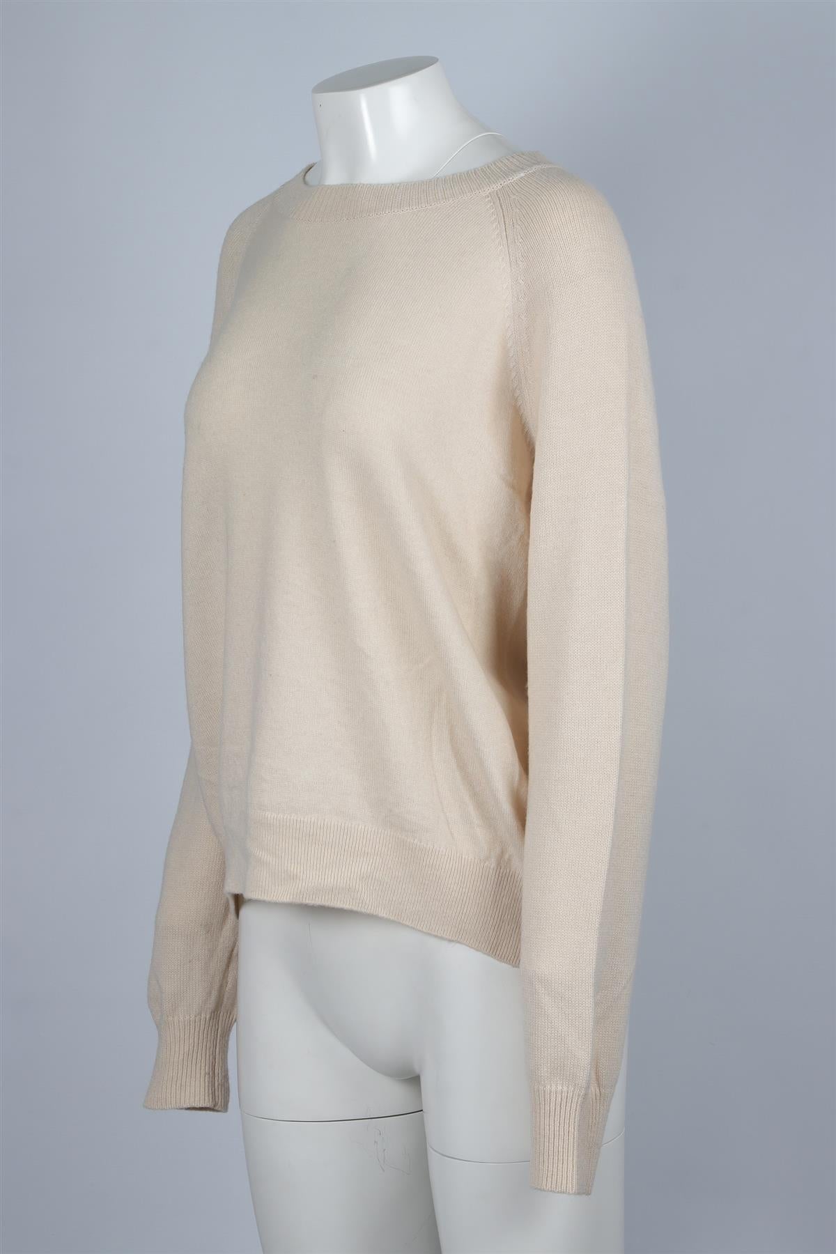 VANESSA BRUNO CREAM CASHMERE SWEATER LARGE
