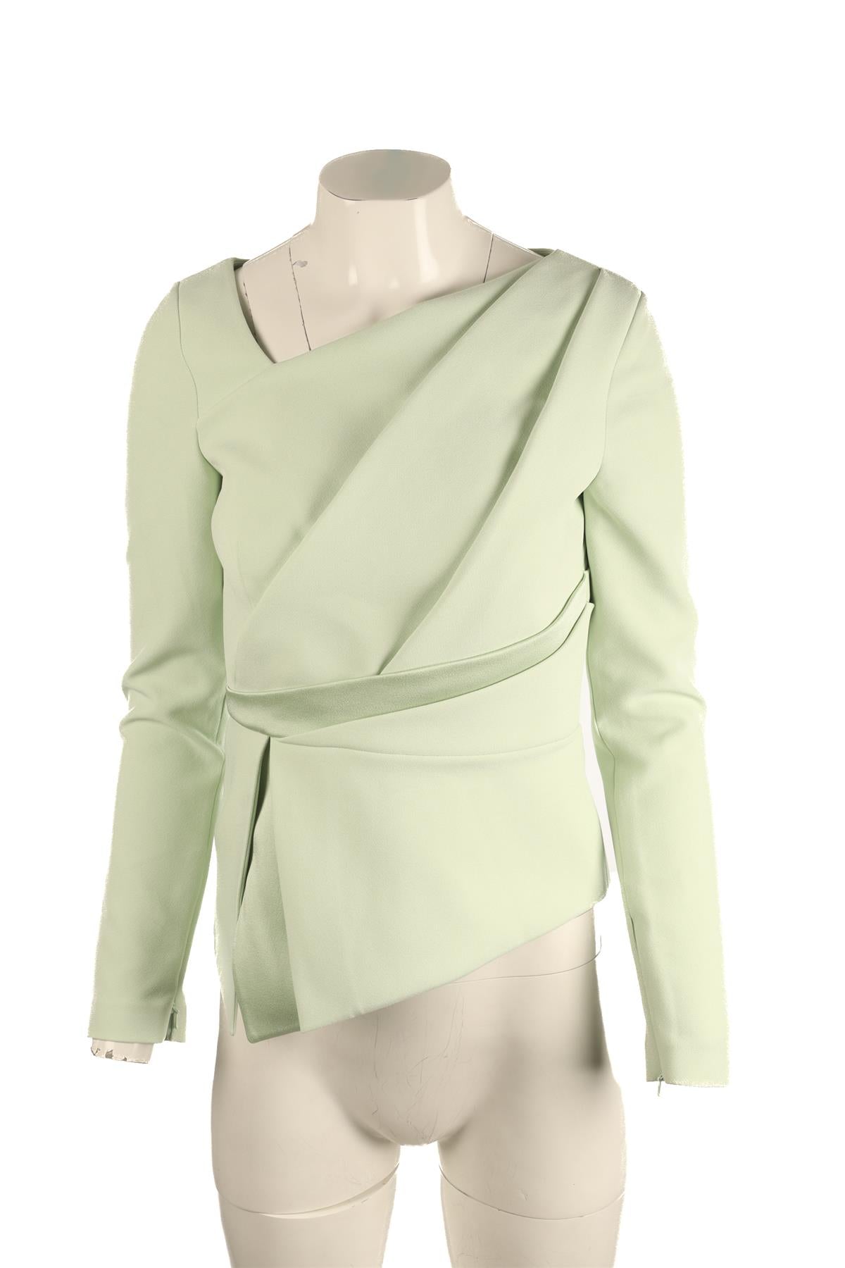 SAFIYAA GREEN CREPE TOP FR 38 UK 10
