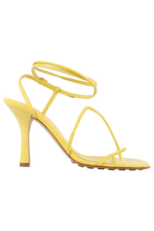 BOTTEGA VENETA YELLOW LEATHER SANDALS EU 38 UK 5 US 8