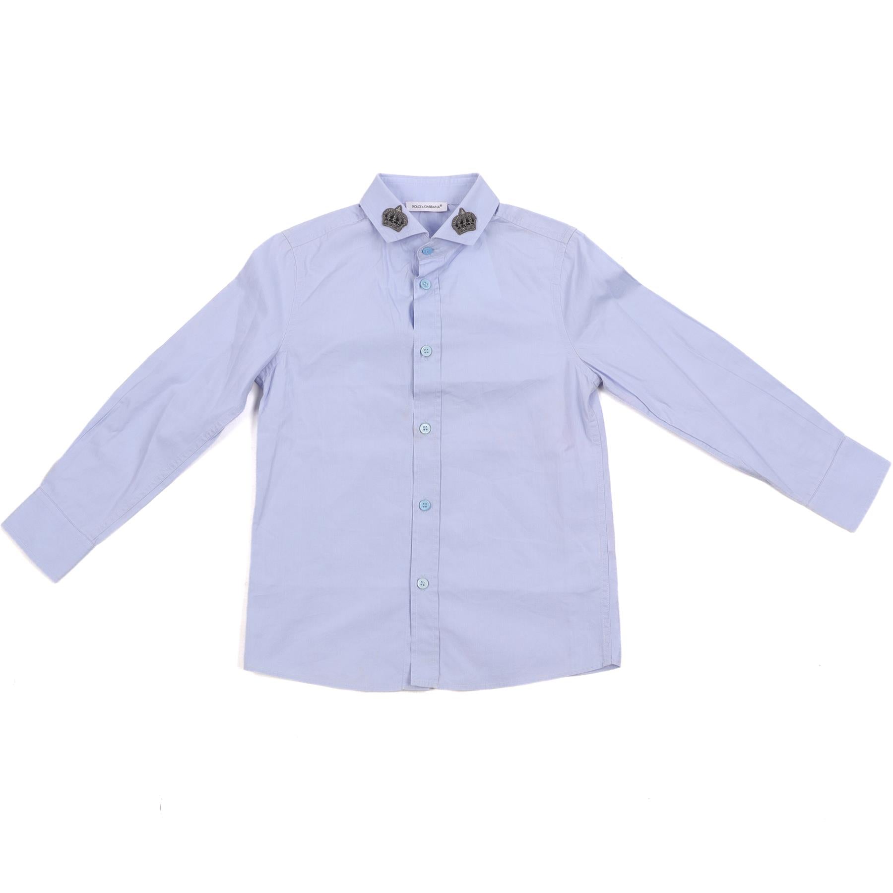 DOLCE & GABBANA BLUE KIDS BOYS SHIRT 4 YEARS