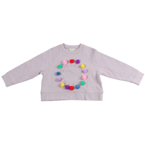 STELLA MCCARTNEY PURPLE KIDS GIRLS SWEATSHIRT 6 YEARS