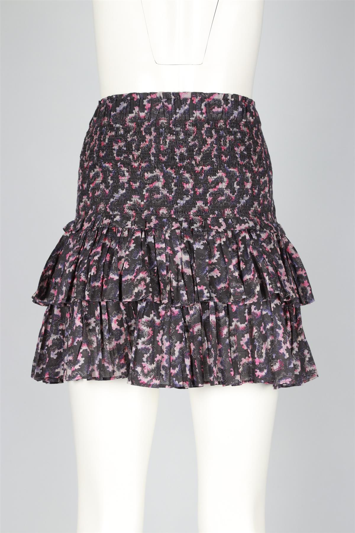 ISABEL MARANT ÉTOILE GREY COTTON MINI SKIRT FR 44 UK 16