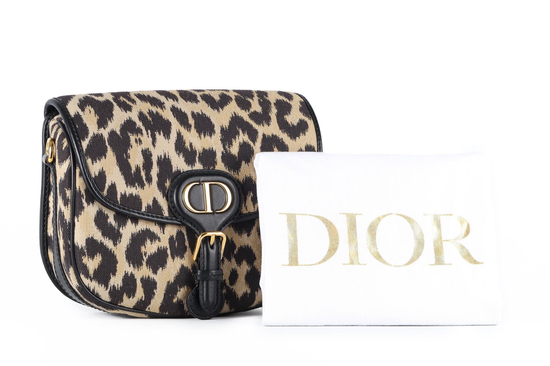 CHRISTIAN DIOR BLACK 2022 BOBBY MEDIUM CANVAS SHOULDER BAG