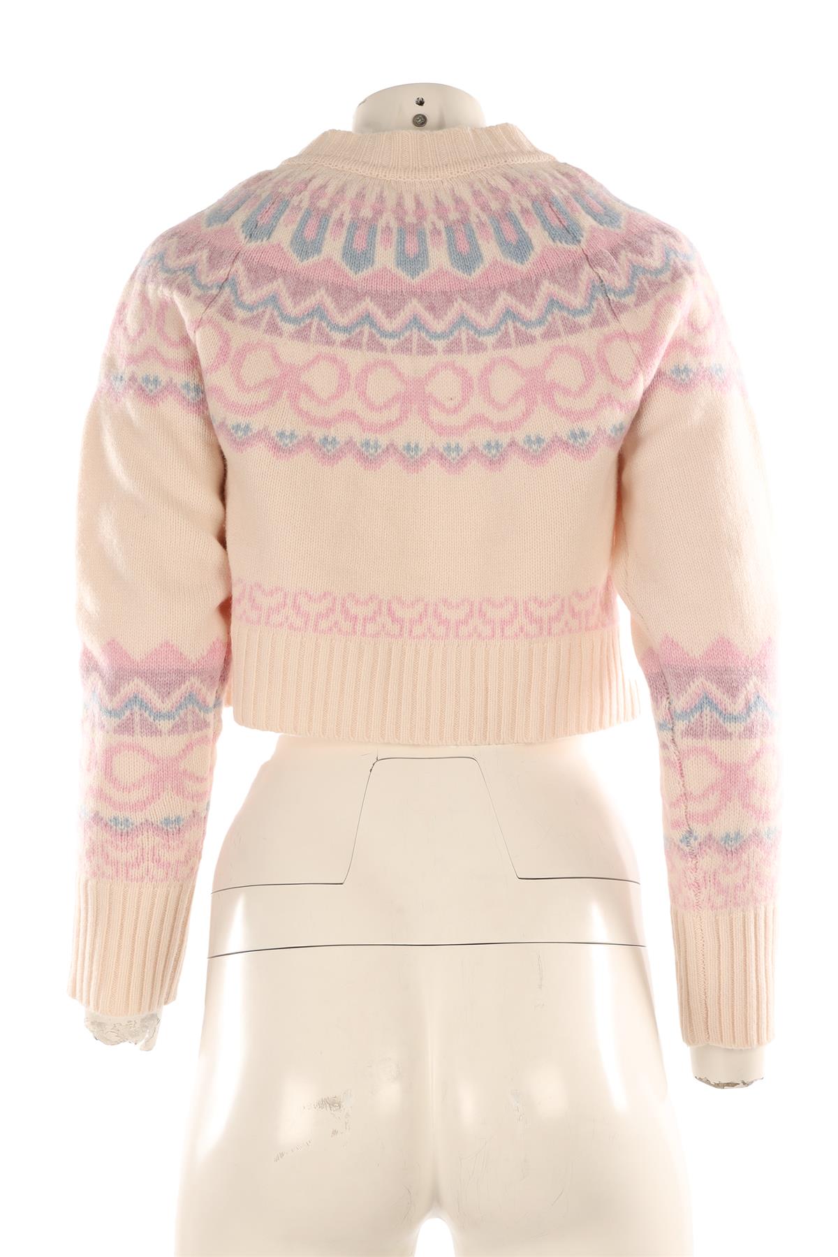 LOVESHACKFANCY MULTI WOOL CARDIGAN XXSMALL