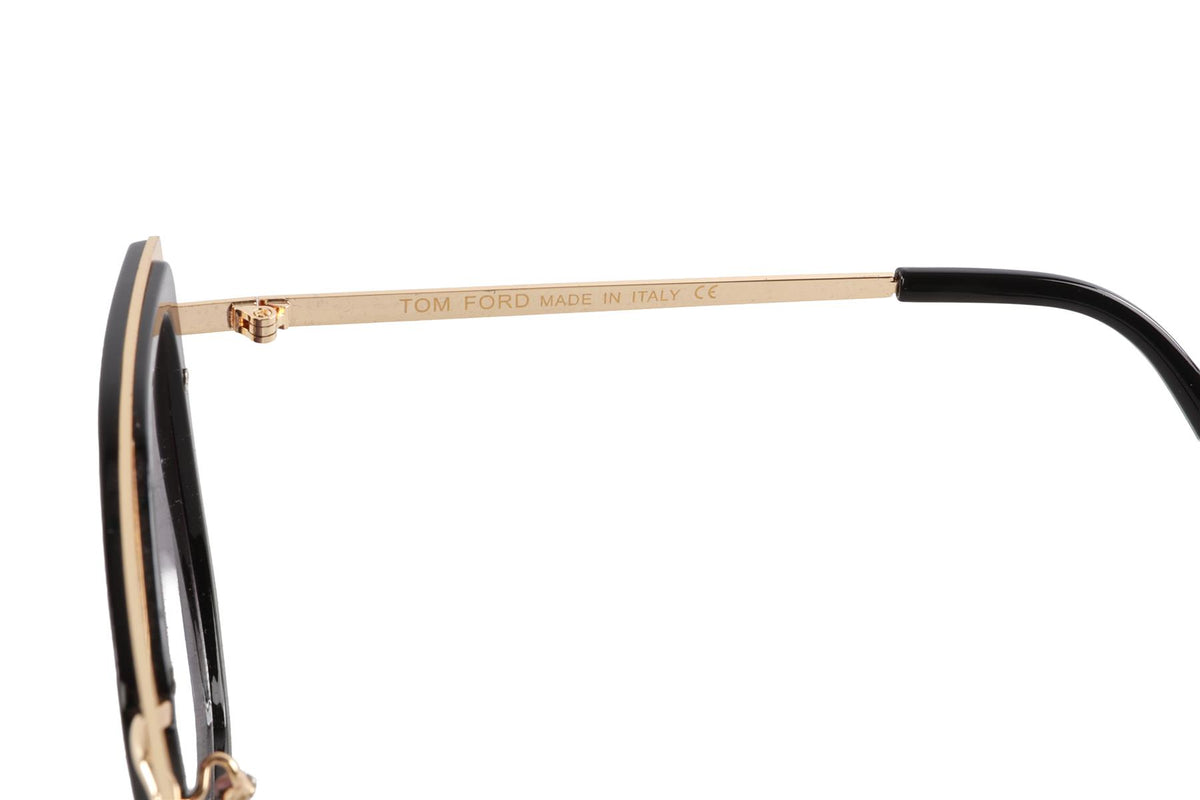 TOM FORD BLACK CAT EYE ACETATE SUNGLASSES