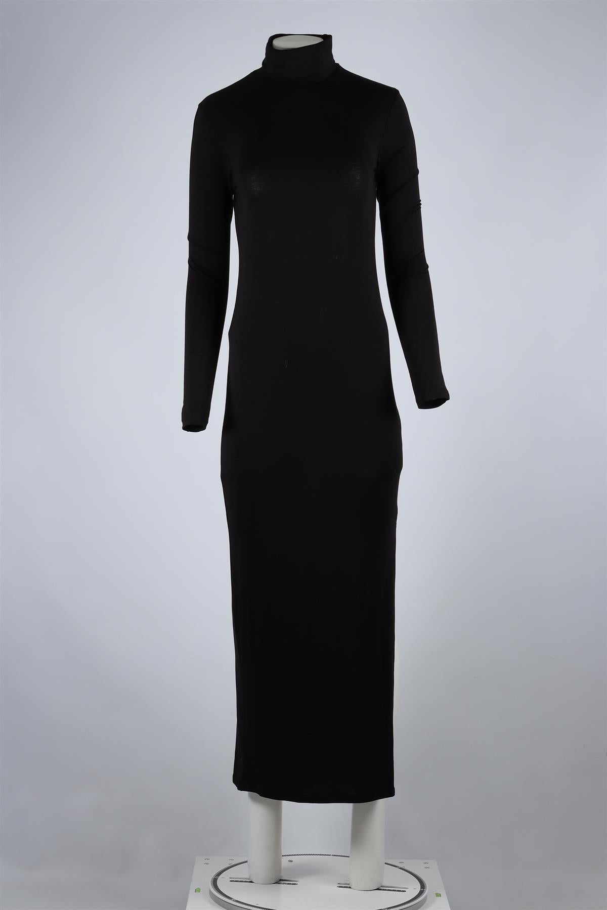 NINETY PERCENT BLACK JERSEY MAXI DRESS XSMALL