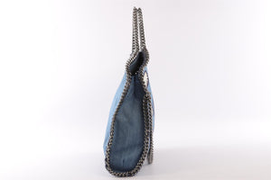 STELLA MCCARTNEY BLUE FALABELLA DENIM SHOULDER BAG