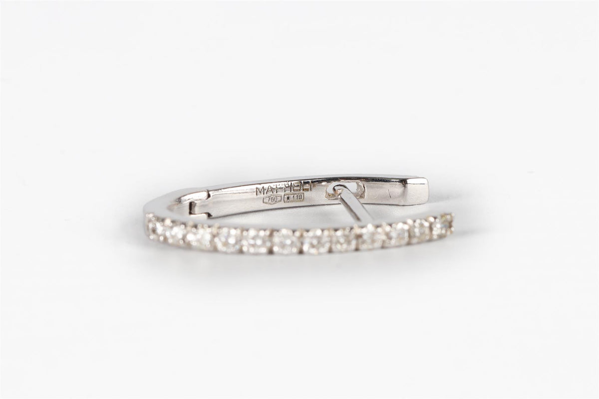 MATTIOLI PUZZLE 18KT WHITE GOLD AND DIAMONDS EARRINGS AND 11 COLOURED PAIRS SET